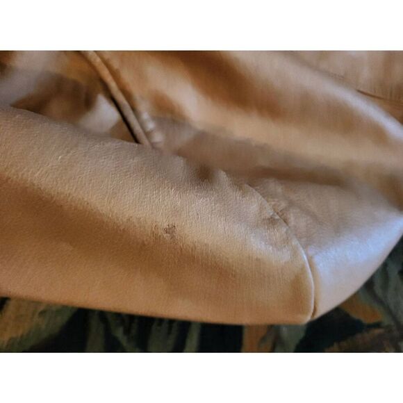 Marcia Jacket Women's Large Tan Leather Zip Out Lining Warm All Weather - Picture 7 of 7